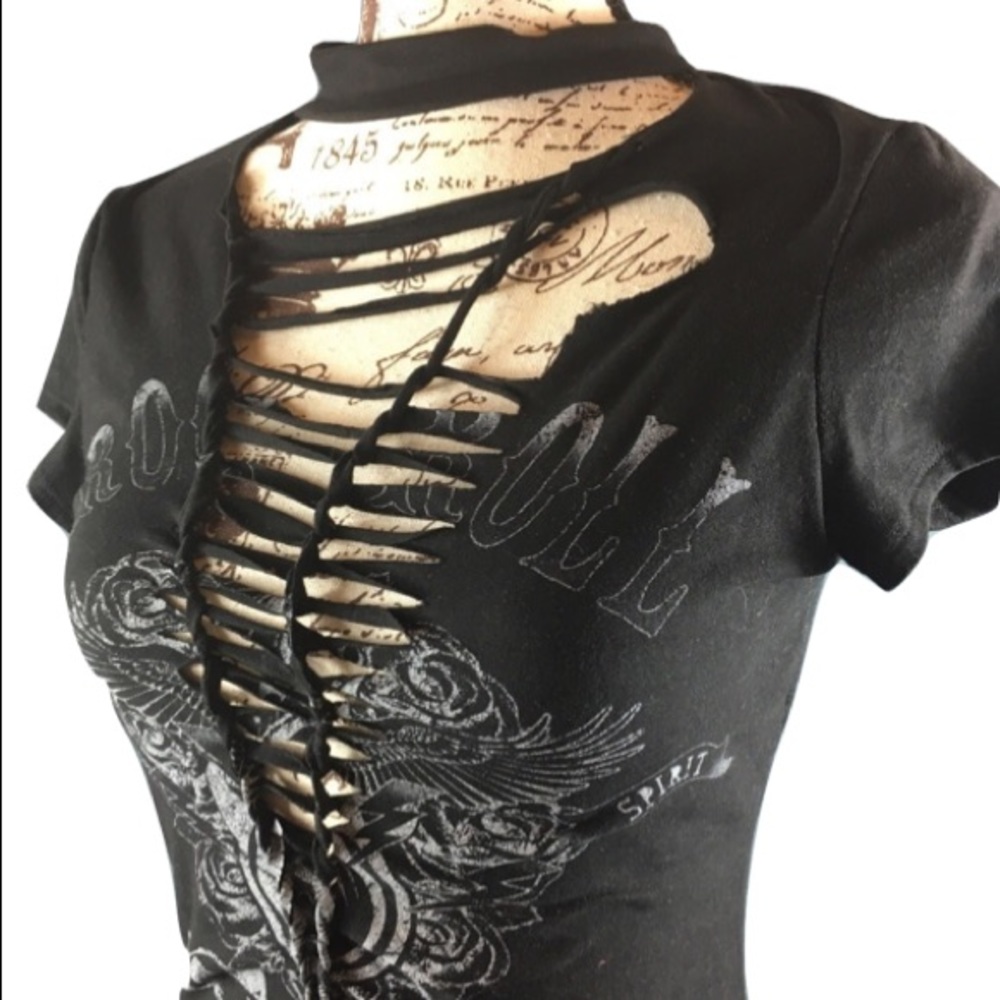 Black fitted jumpsuit shirt sleeves